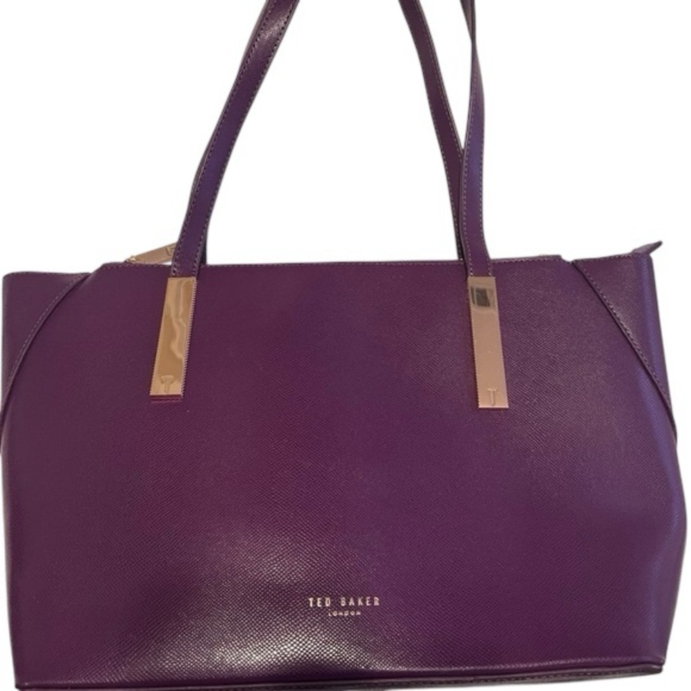 Ted Baker burguendy/ purple tote pre owen